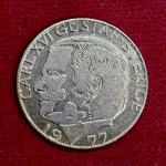 Sweden 1 Krona Carl XVI Gustaf 1977 Coin