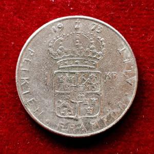 Sweden 1 Krona - Gustaf VI Adolf 1973 Coin