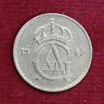 Sweden 25 Ore Gustaf VI Adolf 1963 Coin