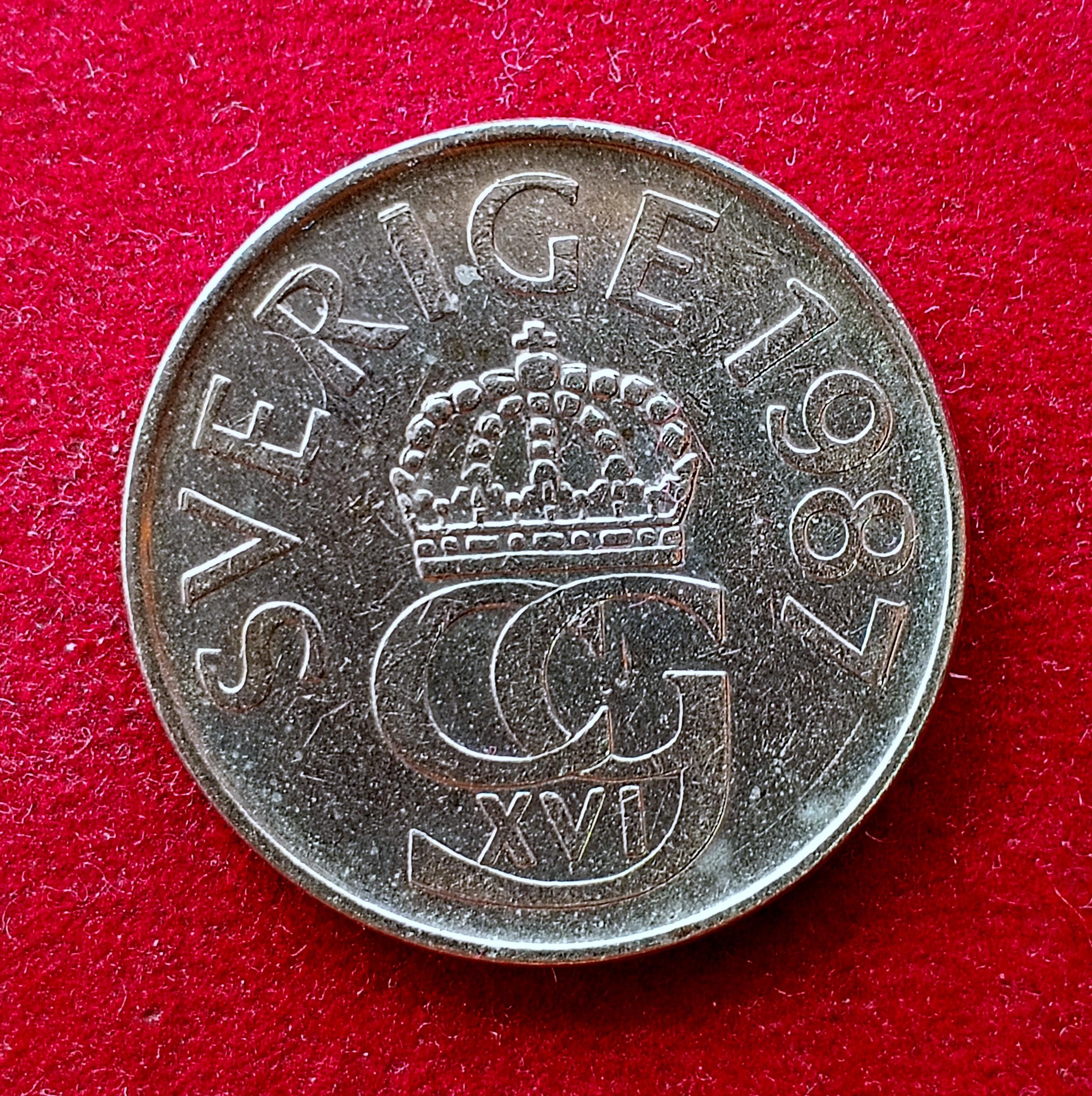 Sweden 5 Kronor Carl XVI Gustaf 1987 Coin