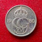 Sweden 50 Ore Carl XVI Gustaf 1980 Coin