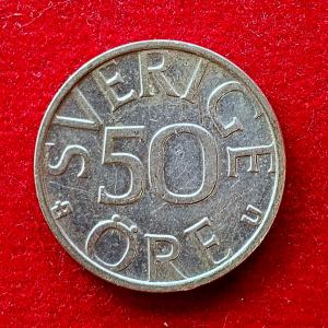 Sweden 50 Ore Carl XVI Gustaf 1980 Coin