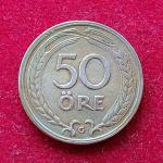 Sweden 50 Ore Gustaf V 1940 Coin