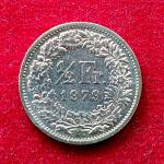 Switzerland 1/2 Franc Helvetia standing 1979 Coin