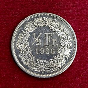 Switzerland 1/2 Franc Helvetia standing 1983 Coin