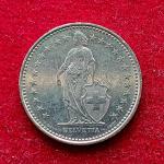 Switzerland 1/2 Franc Helvetia standing 1988 Coin