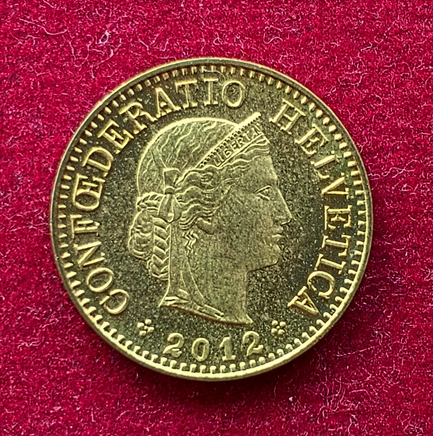 Switzerland 5 Rappen Libertas 2012 Coin