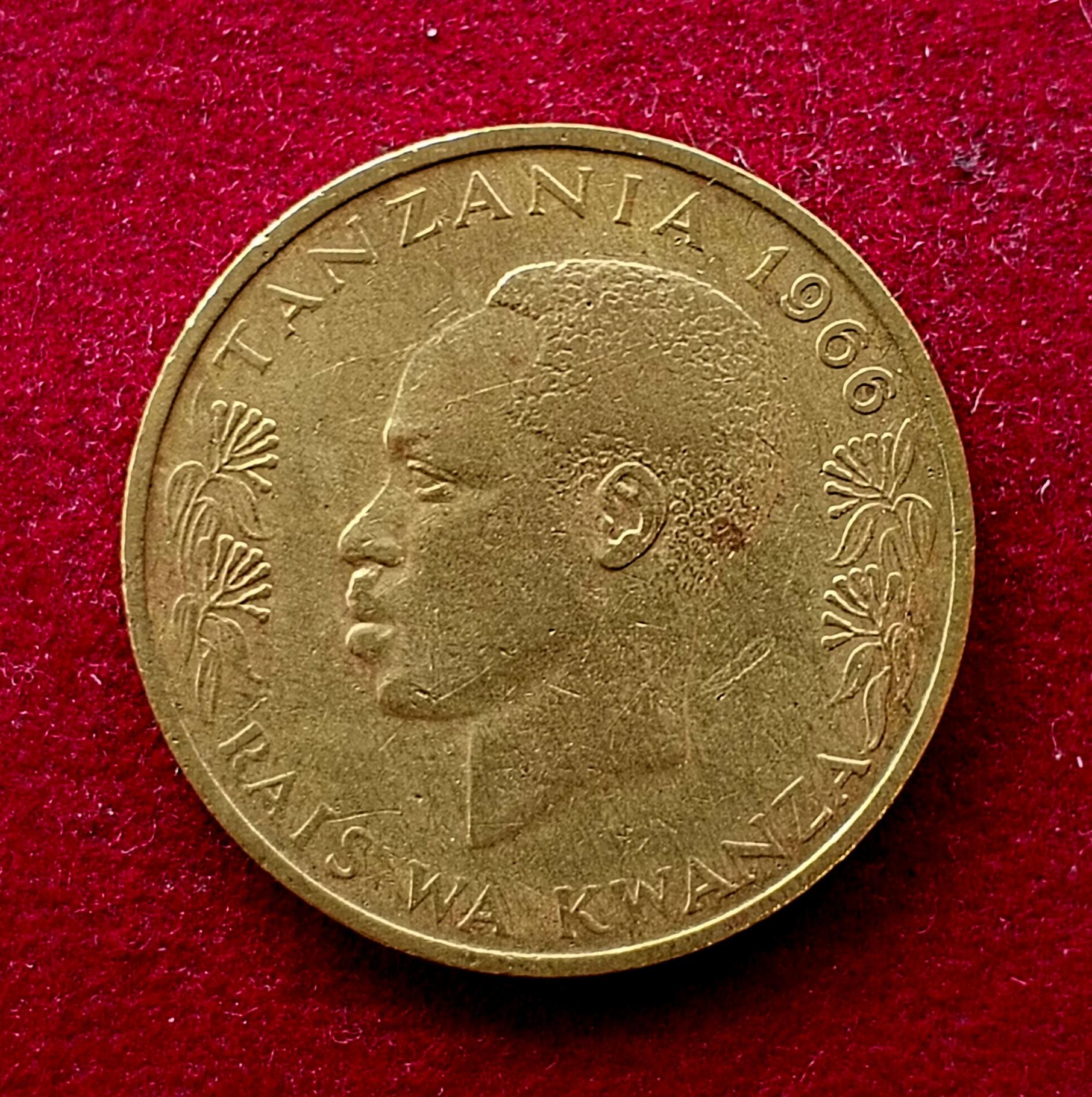Tanzania 20 Senti 1966 Coin