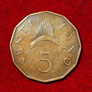 Tanzania 5 Senti 1966 Coin