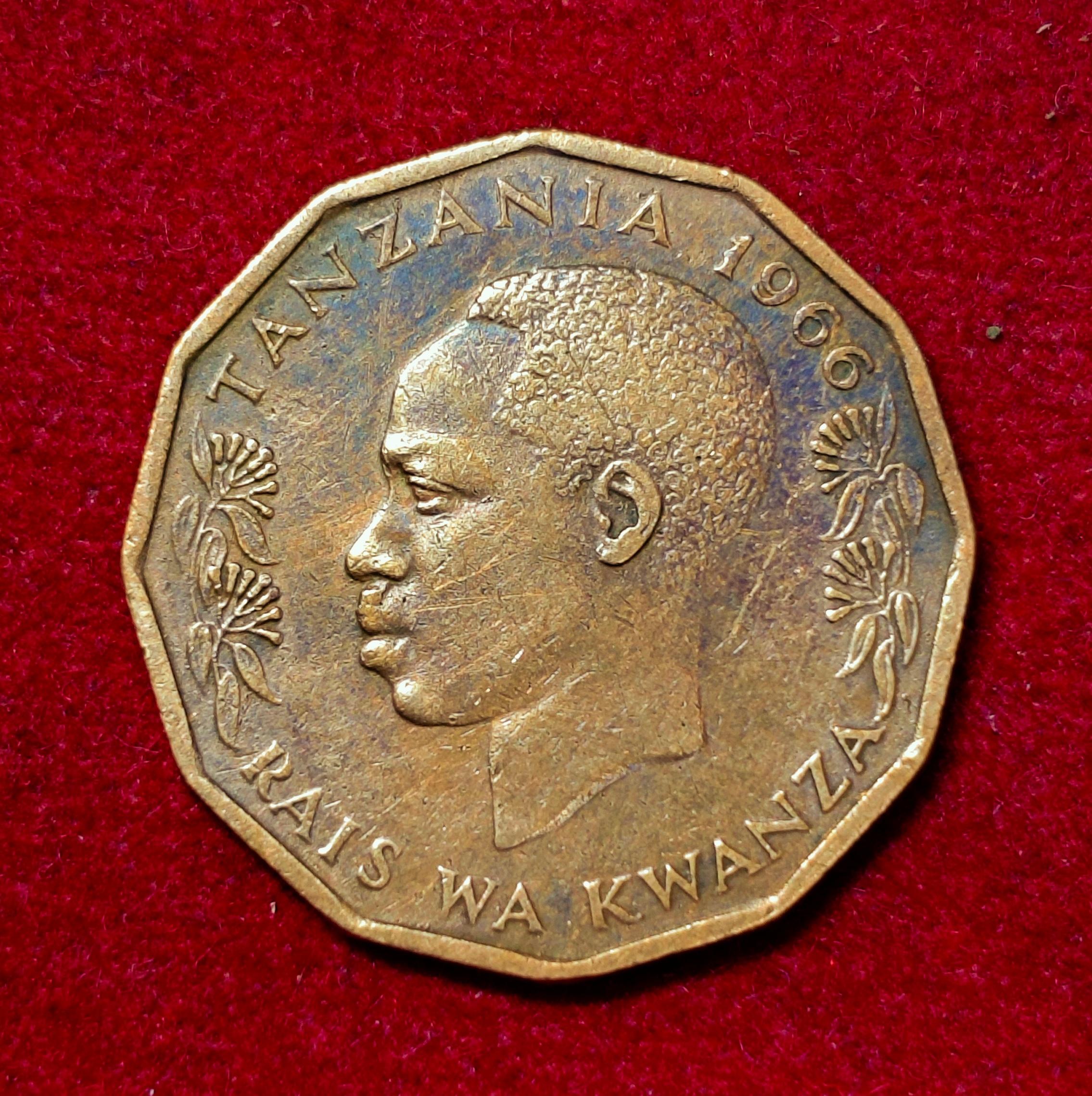 Tanzania 5 Senti 1966 Coin