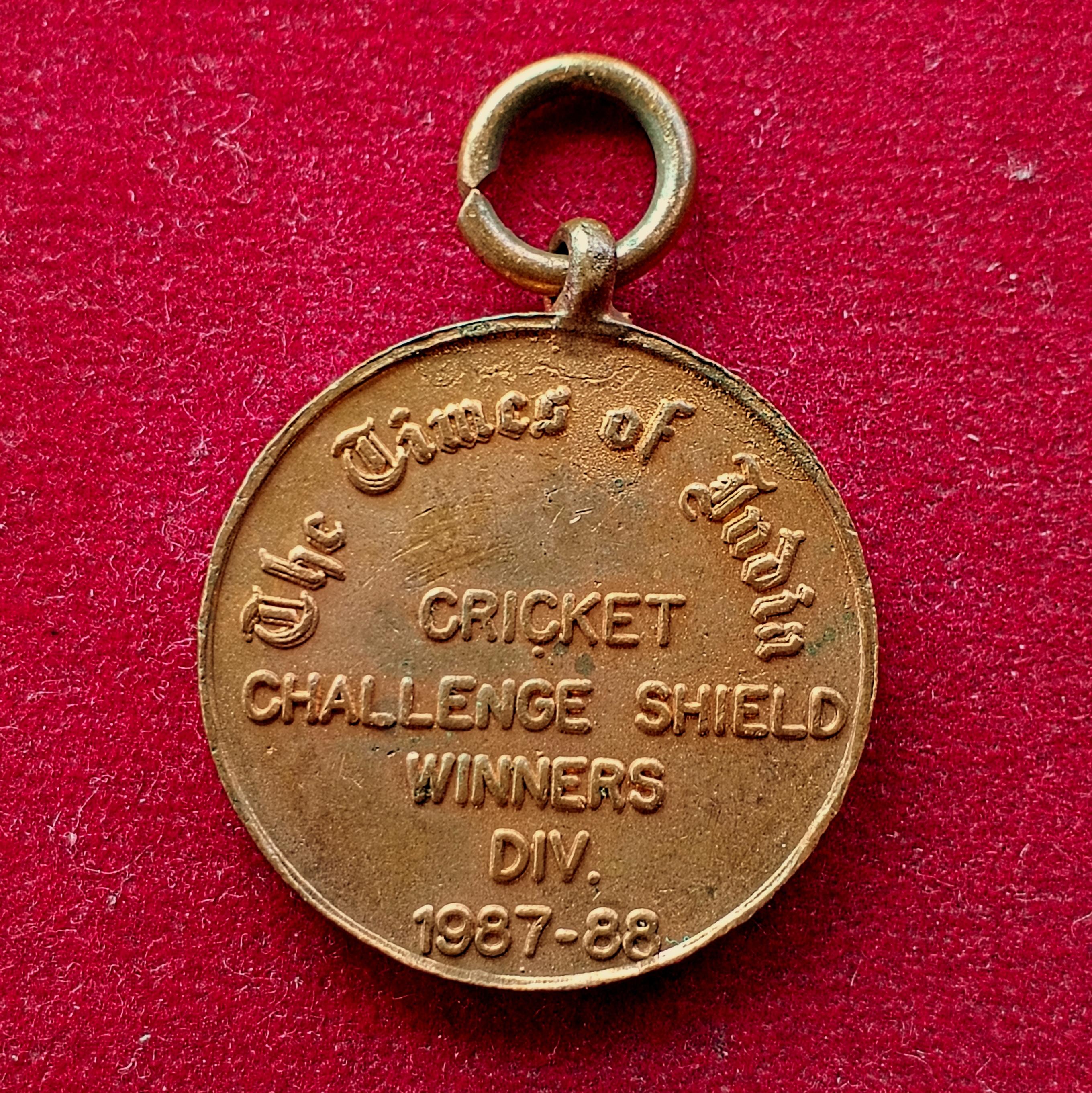 The Times of India – Cricket Challenge Shield Winners DIV 1987 – 88