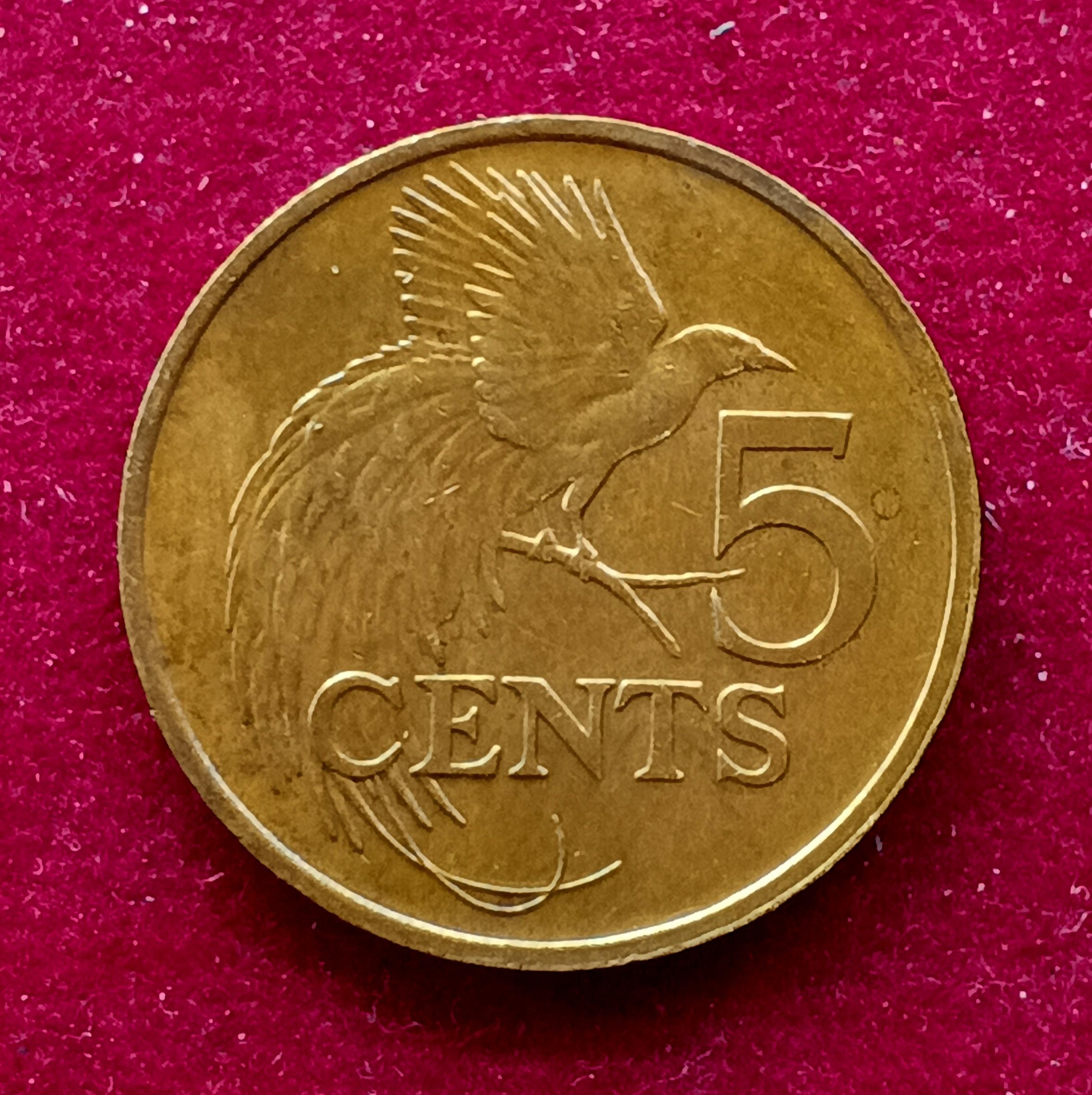 Trinidad and Tobago 5 Cents 1980 Coin