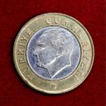 Turkey 1 Lira 2009 Coin
