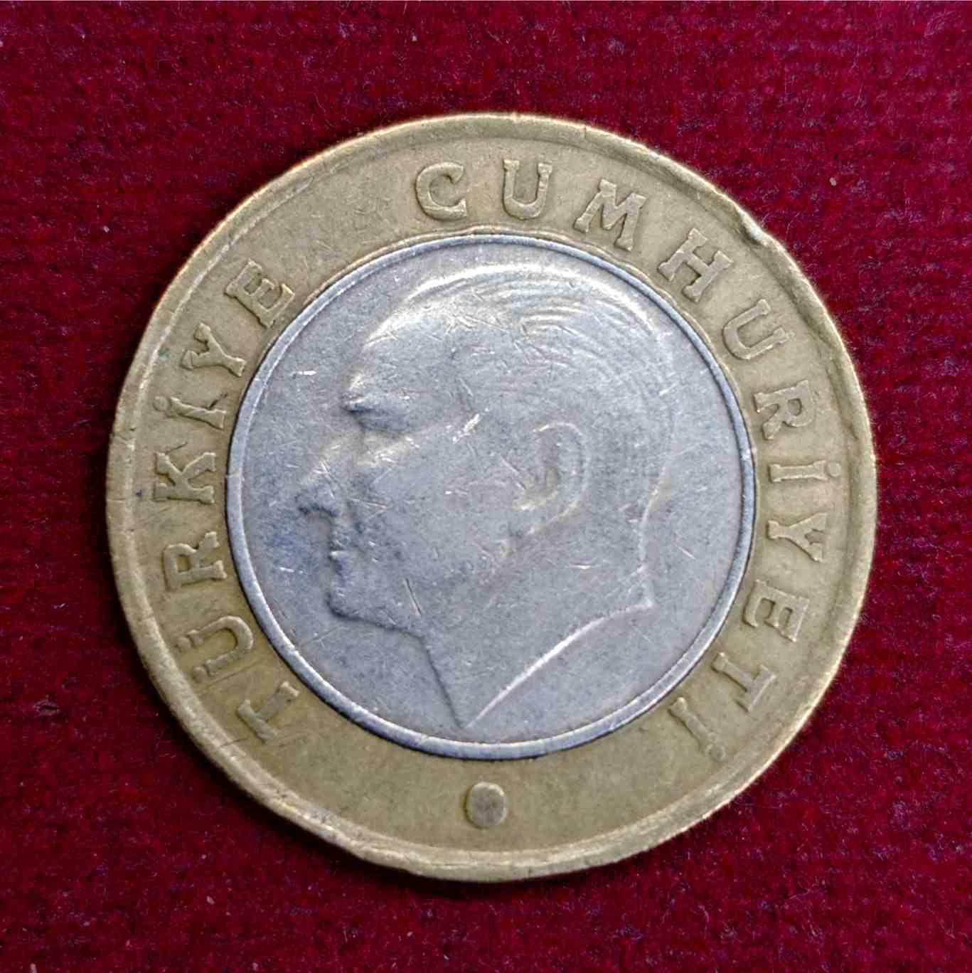 Turkey 1 Lira 2010 Coin