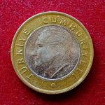Turkey 1 Lira 2011 Coin