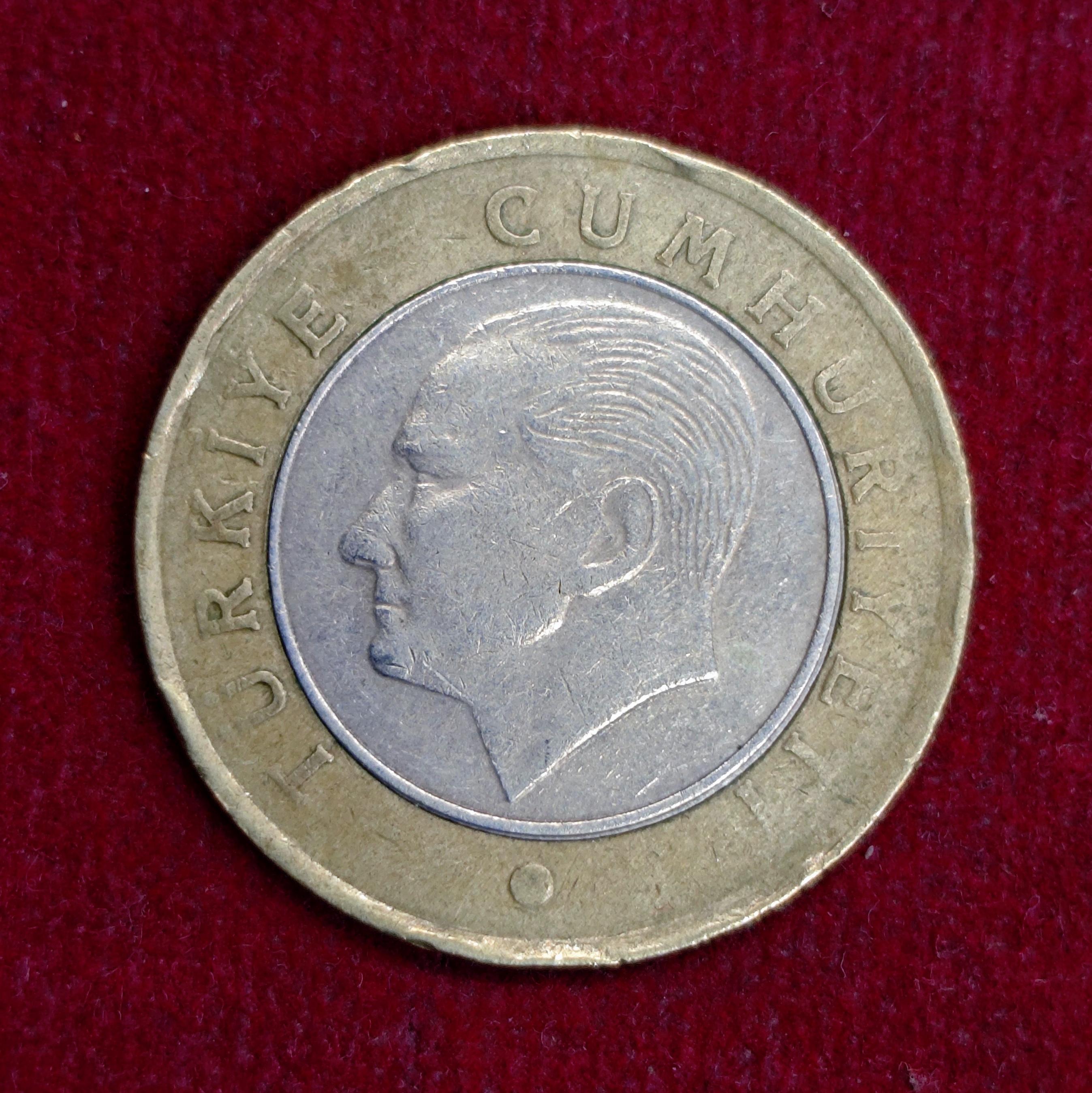Turkey 1 Lira 2013 Coin