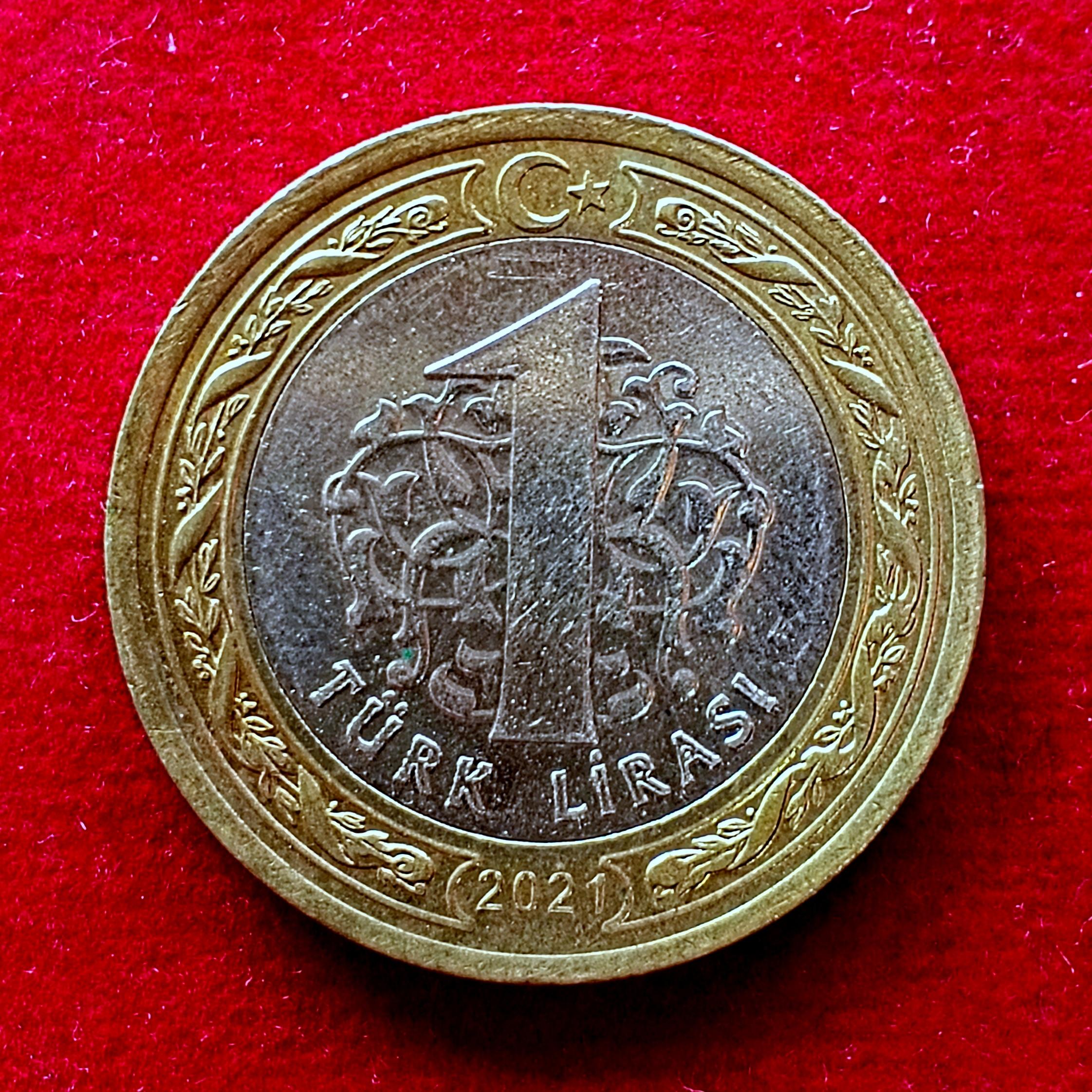 Turkey 1 Lira 2021 Coin