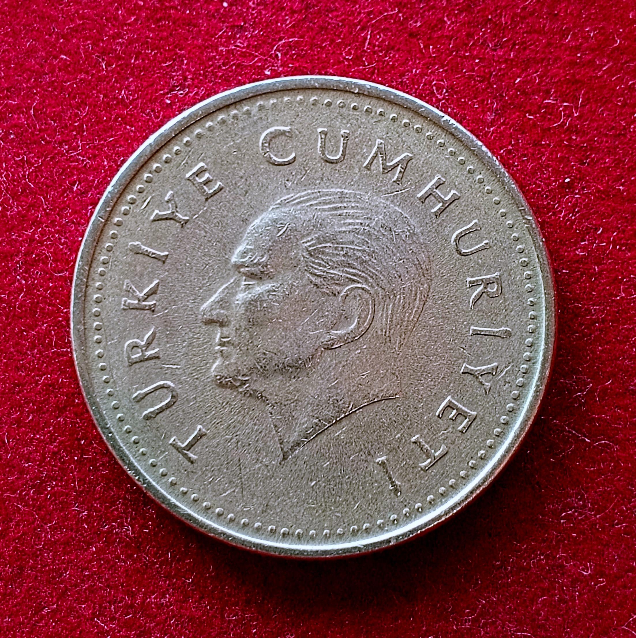 Turkey 1000 Lira 1990 Coin