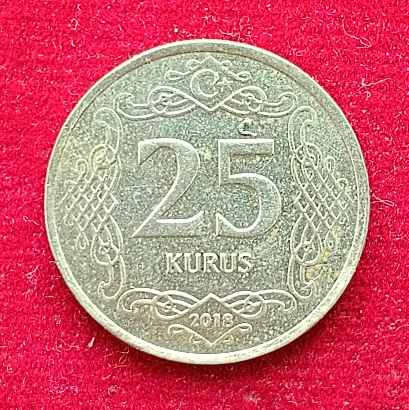 Turkey 25 Kurus 2018 Coin