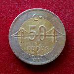 Turkey 50 Kurus 2009 Coin