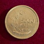 Turkey 5000 Lira 1997 Coin