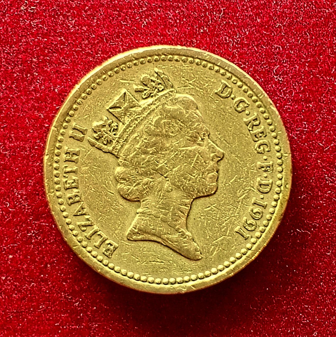 UK 1 Pound - Elizabeth II - Northern Irish Flax Coin