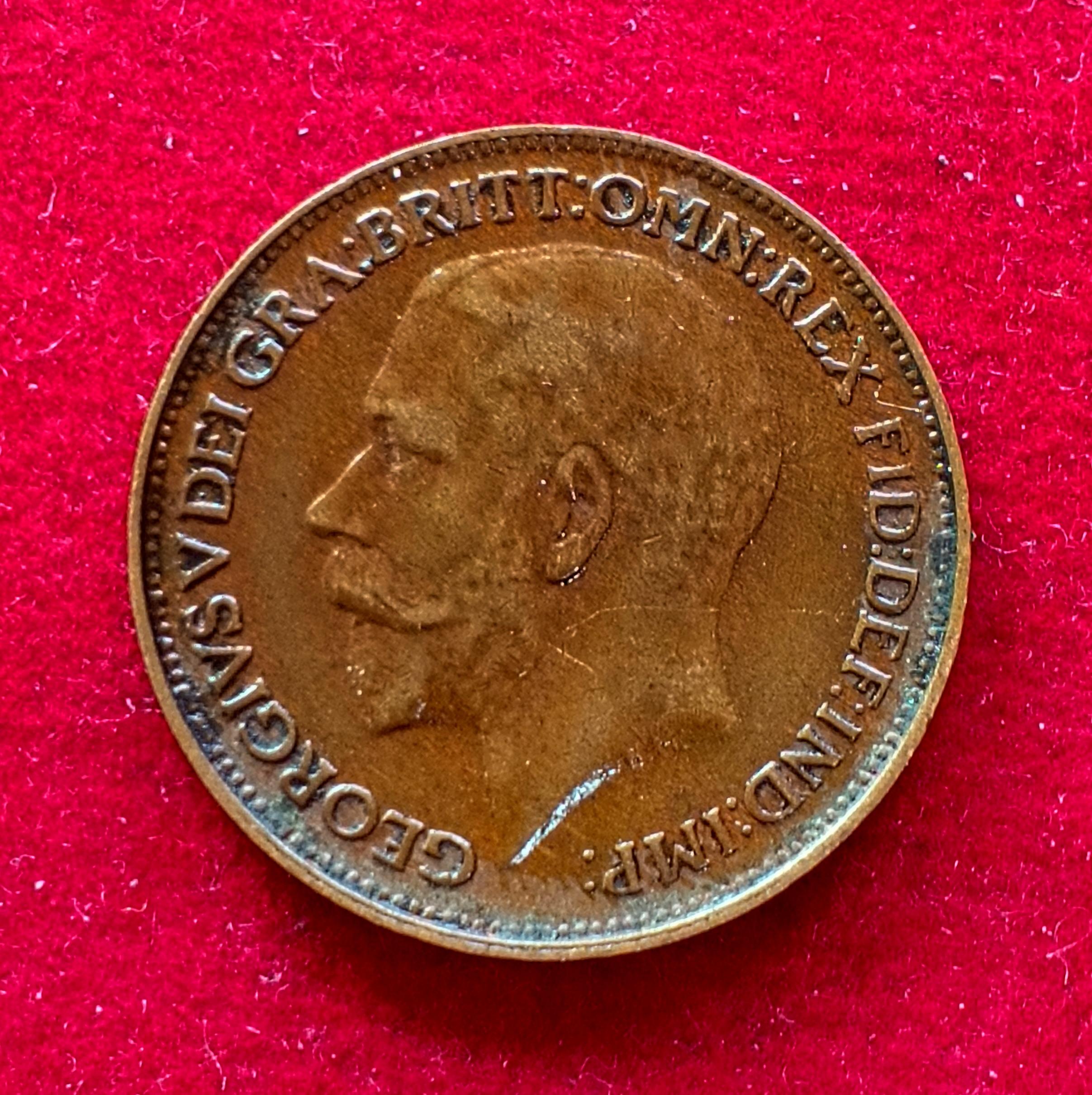 United Kingdom 1 Farthing - George V 1922 Coin