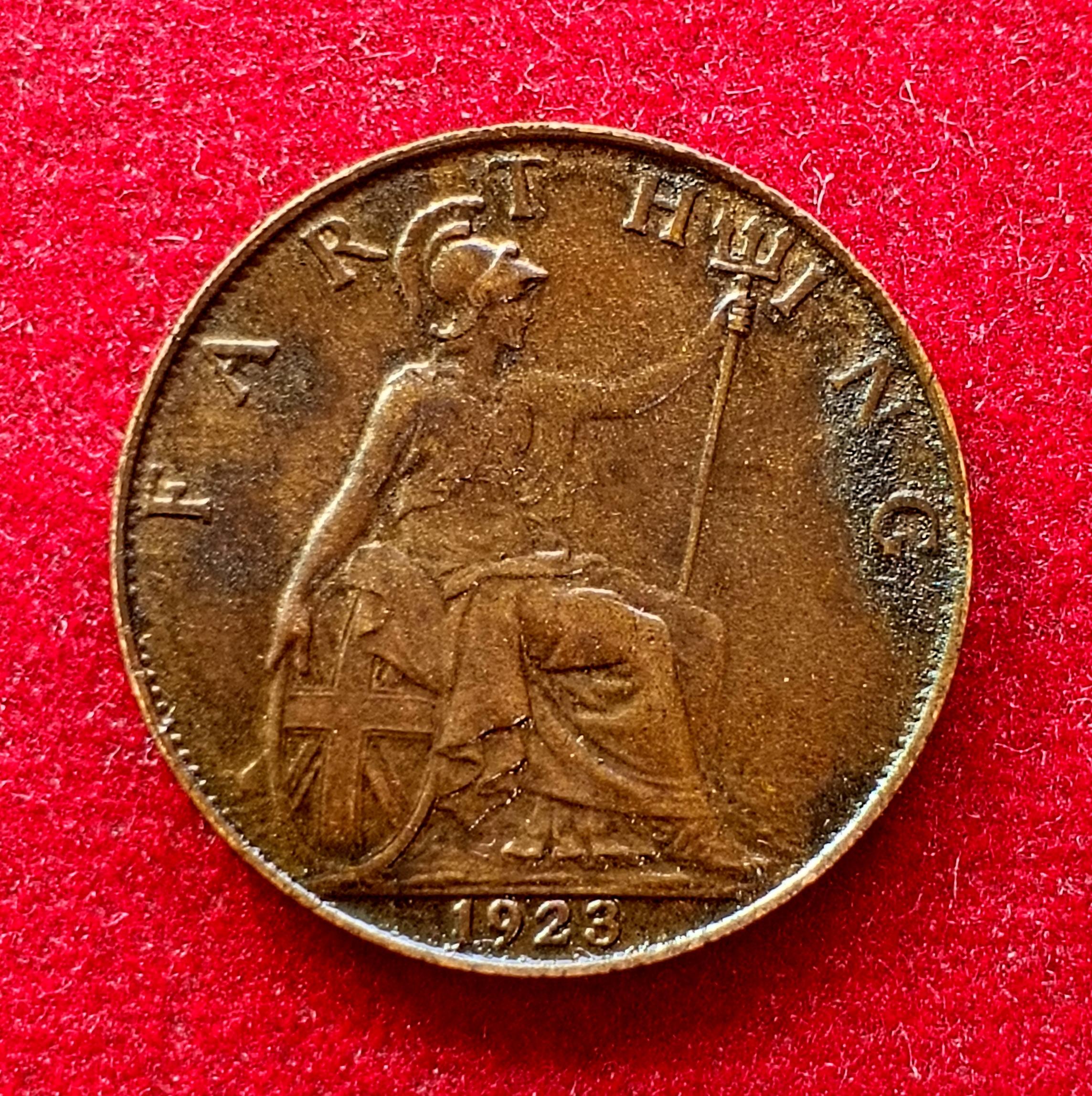 United Kingdom 1 Farthing - George V 1923 Coin