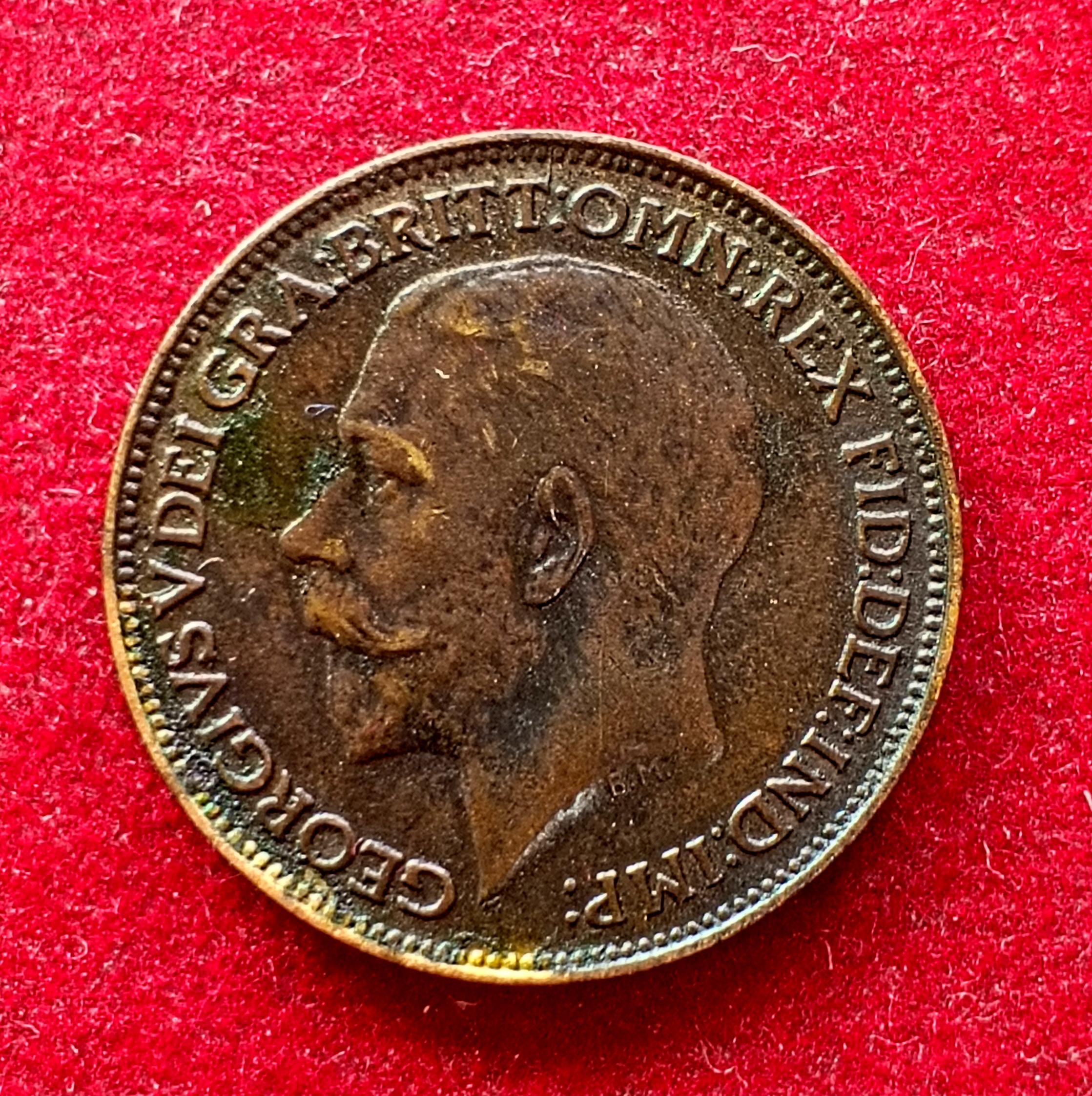 United Kingdom 1 Farthing - George V 1923 Coin