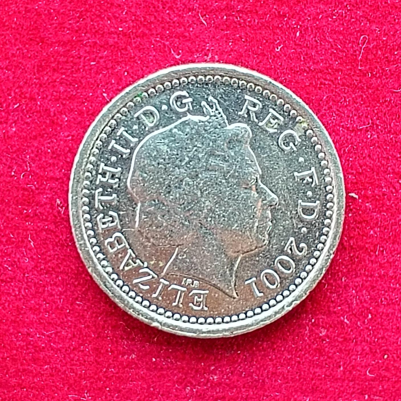 United Kingdom 5 Pence – Elizabeth II 3rd portrait; small type 1994 Coin