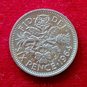 United Kingdom 6 Pence - Elizabeth II 1964 Coin