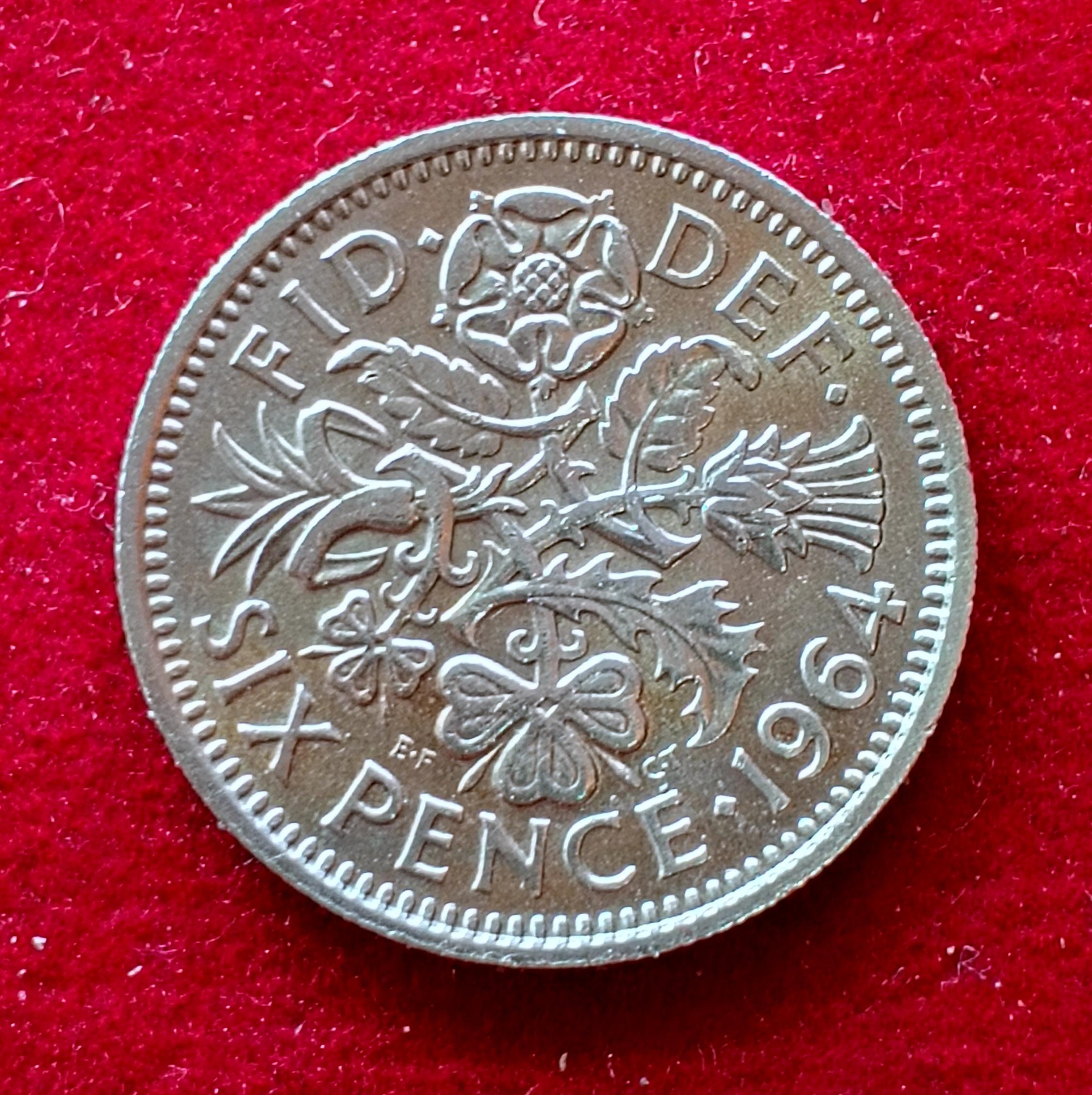 United Kingdom 6 Pence - Elizabeth II 1964 Coin