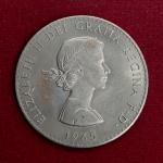 United Kingdom (UK) 1 Crown Elizabeth II Churchill 1965 Commemorative Coin