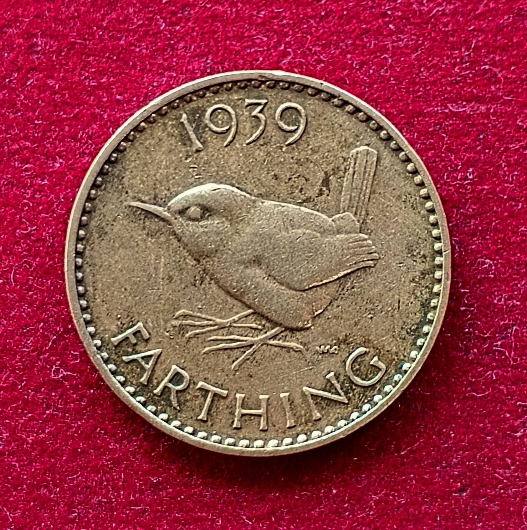 United Kingdom (UK) 1 Farthing George VI 1939 Coin