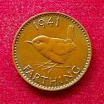 United Kingdom (UK) 1 Farthing George VI 1941 Coin
