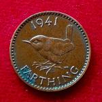 United Kingdom (UK) 1 Farthing George VI 1941 Coin