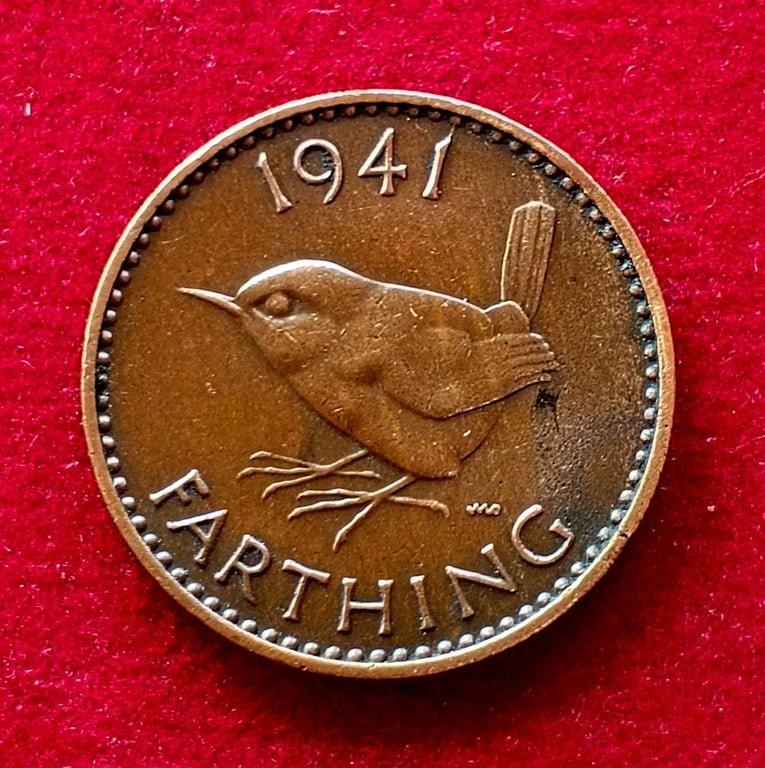 United Kingdom (UK) 1 Farthing George VI 1941 Coin