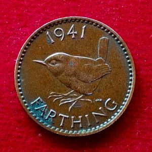 United Kingdom (UK) 1 Farthing George VI 1941 Coin