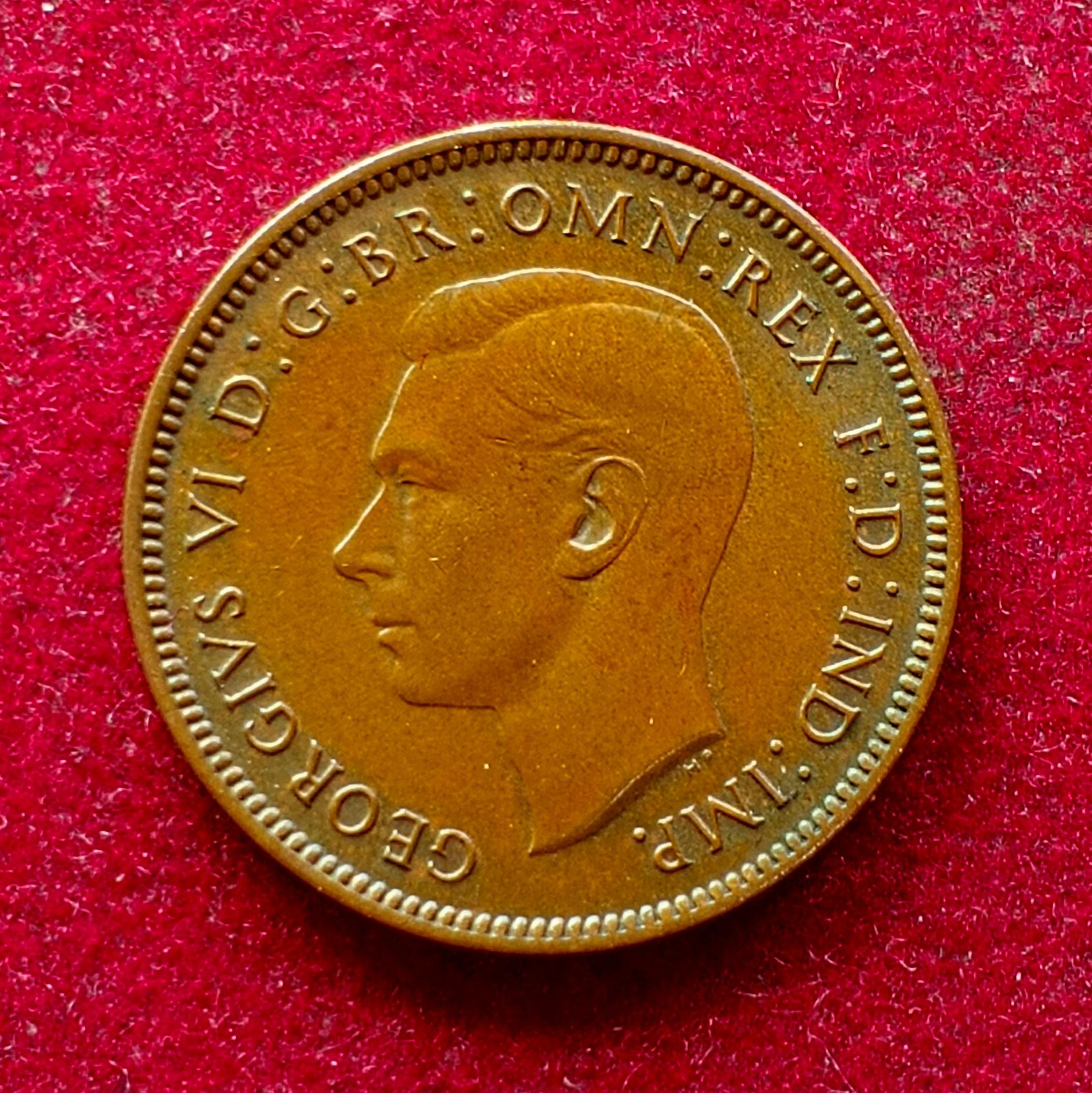 United Kingdom (UK) 1 Farthing George VI 1941 Coin