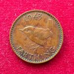 United Kingdom (UK) 1 Farthing George VI 1943 Coin