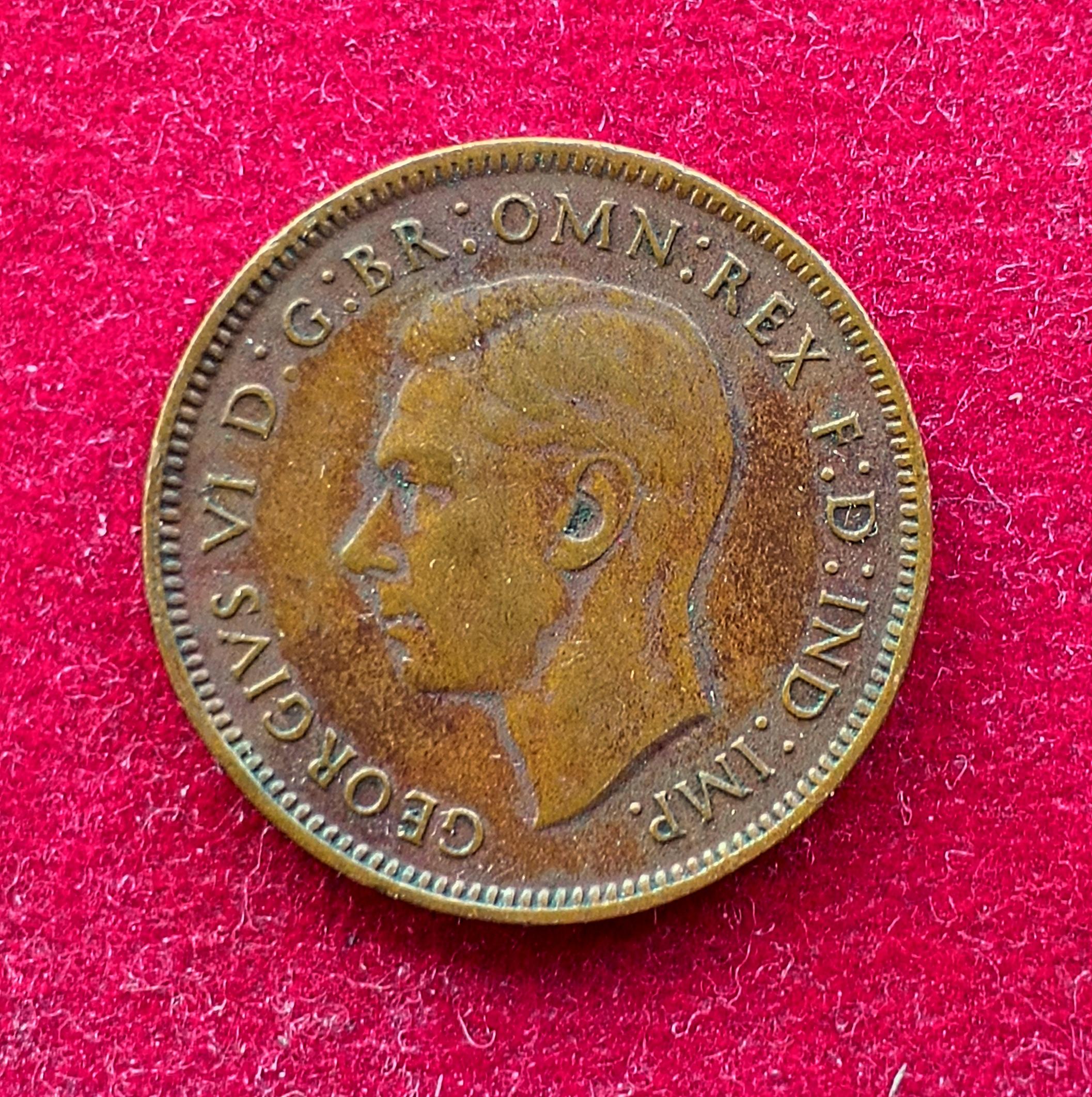 United Kingdom (UK) 1 Farthing George VI 1943 Coin