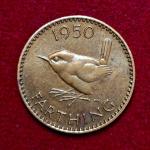 United Kingdom (UK) 1 Farthing George VI 1950 Coin