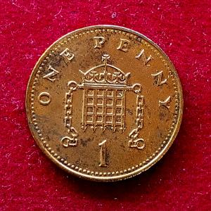 United Kingdom (UK) 1 New Penny Elizabeth II 1987 Coin