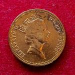 United Kingdom (UK) 1 New Penny Elizabeth II 1987 Coin