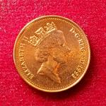 United Kingdom (UK) 1 New Penny Elizabeth II 1993 Coin