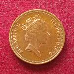 United Kingdom (UK) 1 New Penny Elizabeth II 1996 Coin