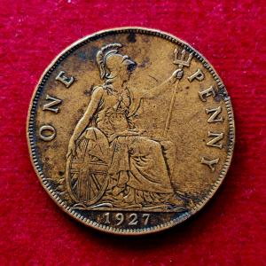 United Kingdom (UK) 1 Penny Edward VII 1927 Coin
