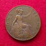 United Kingdom (UK) 1 Penny Elizabeth II 1911 Coin