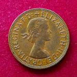 United Kingdom (UK) 1 Penny Elizabeth II 1963 Coin