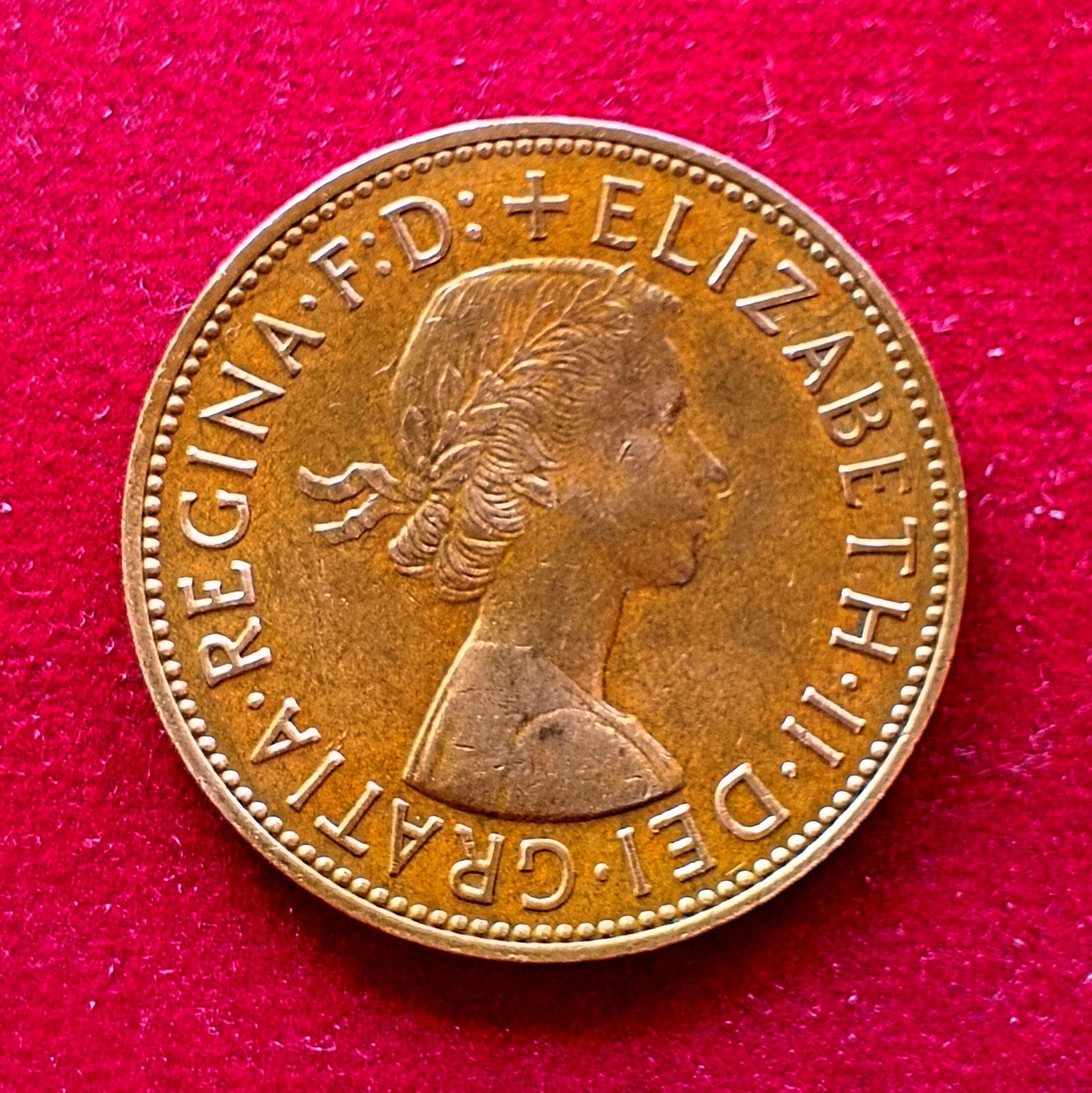 United Kingdom (UK) 1 Penny Elizabeth II 1964 Coin